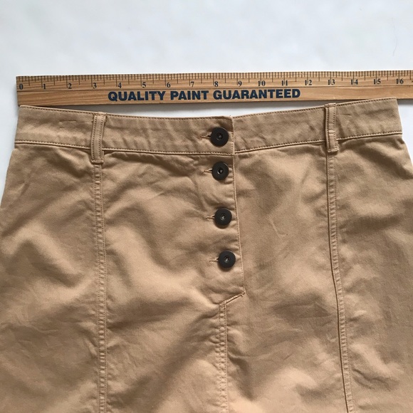 Banana Republic Factory Tan Cotton Blend Mini Skirt Size 8 - Picture 7 of 9